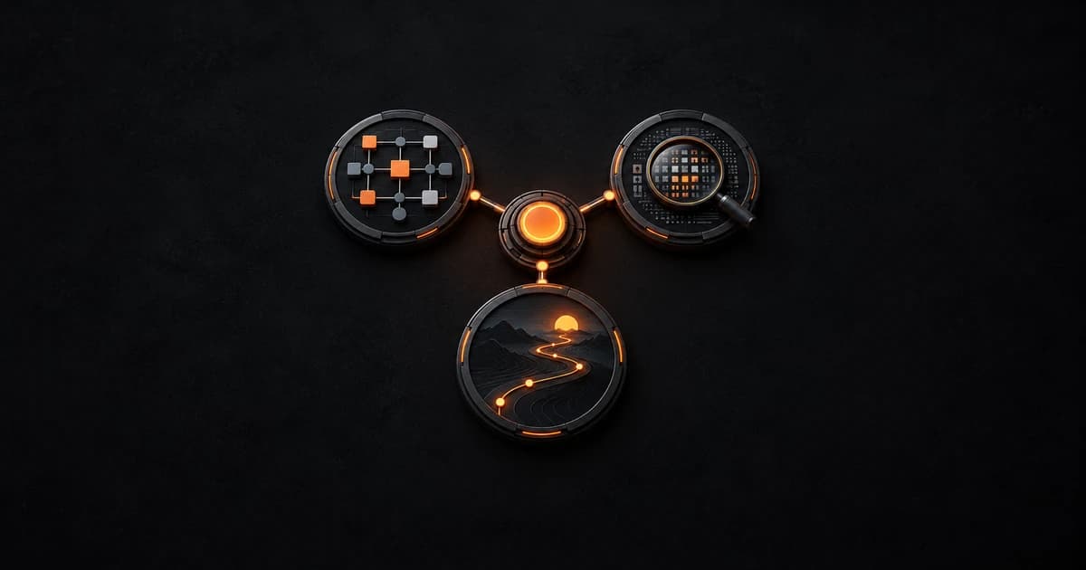 Three connected modes of SEO leadership: team coordination, technical inspection and strategic direction.